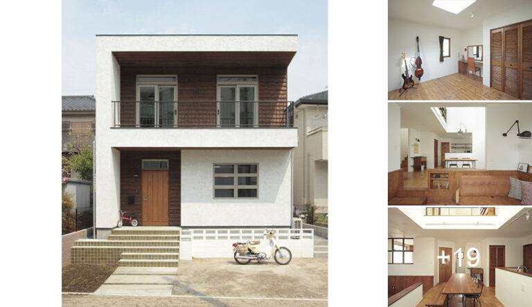 บ้านโมเดิร์นสองชั้นจากญี่ปุ่น โทนสีเรียบง่าย เน้นความอบอุ่น